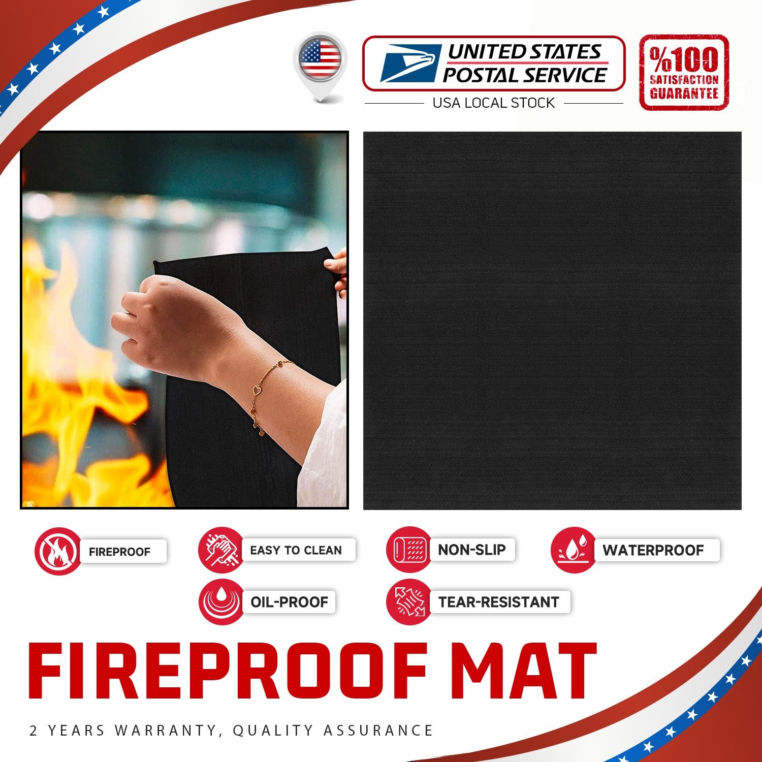 Welding Blanket Fireproof Mat Plumbers Insulation Soldering Heat Shield 19.6”