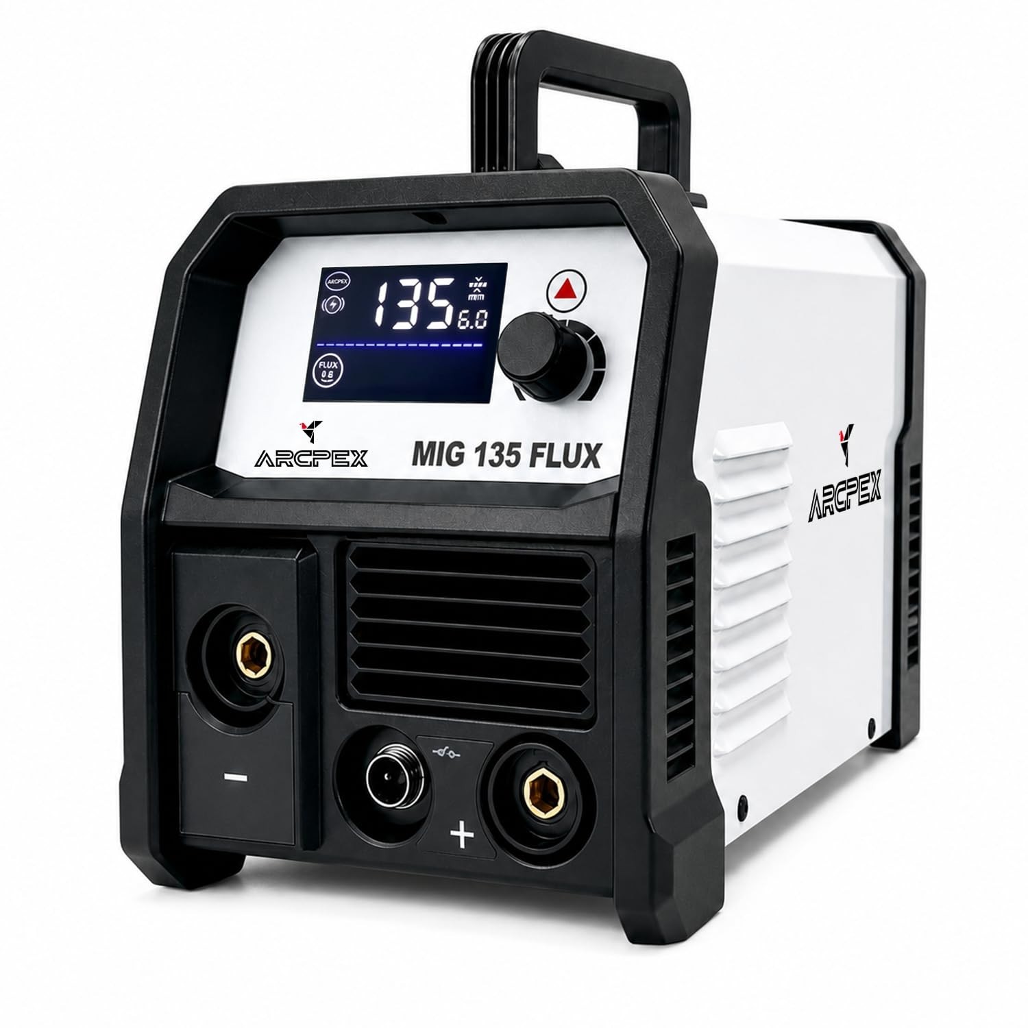 135A 3-in-1 MIG Welder, 110V Flux Core & Stick Welding Machine, Portable IGBT, L