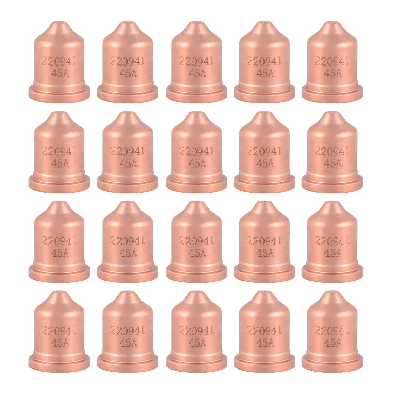 45A Nozzle Tips 20-Pack for PMX Plasma Cutting Torch – High-Quality Consumables
