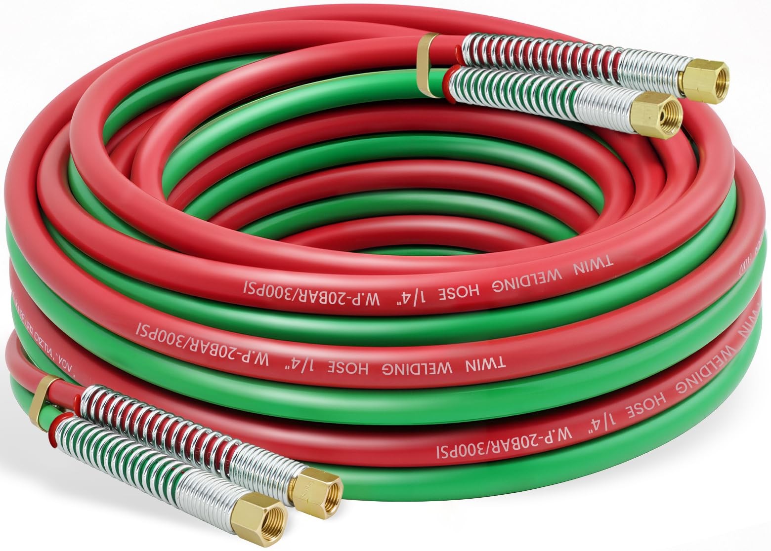 1/4 Inch Twin Welding Rubber Torch Hose Oxy Acetylene Grade R 25 FT
