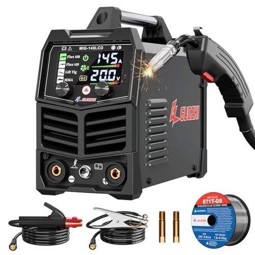 Advanced 145A MIG Welder with LCD Display – Perfect for Professionals & DIYers