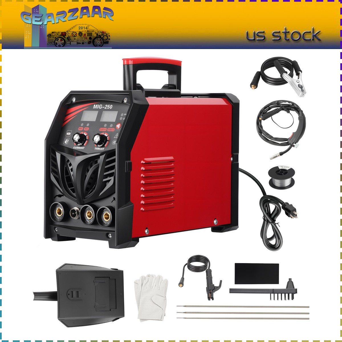 MIG Welder FLUX MIG/ARC/LIFT TIG 250Amp 3-in-1 110V 250A MIG MIG