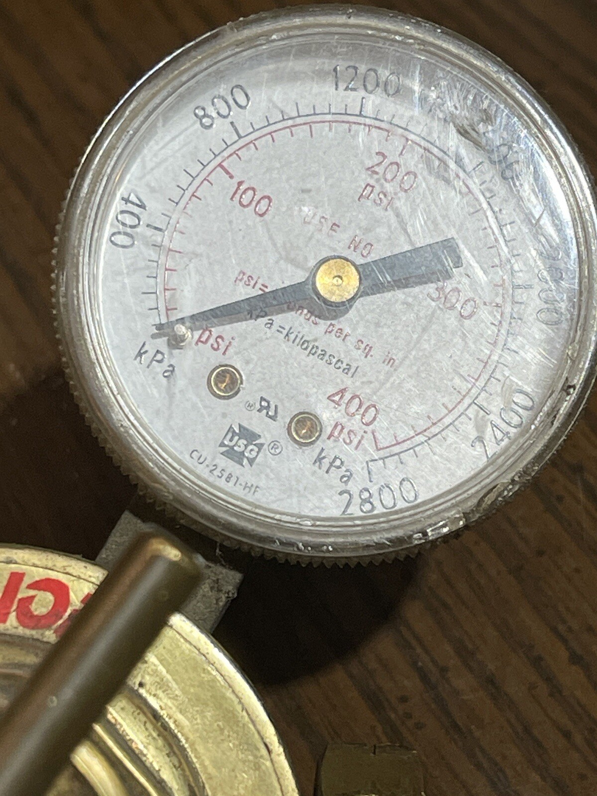 RADNOR Rc250-15-510 MEDIUM DUTY ACETYLENE SINGLE REGULATOR