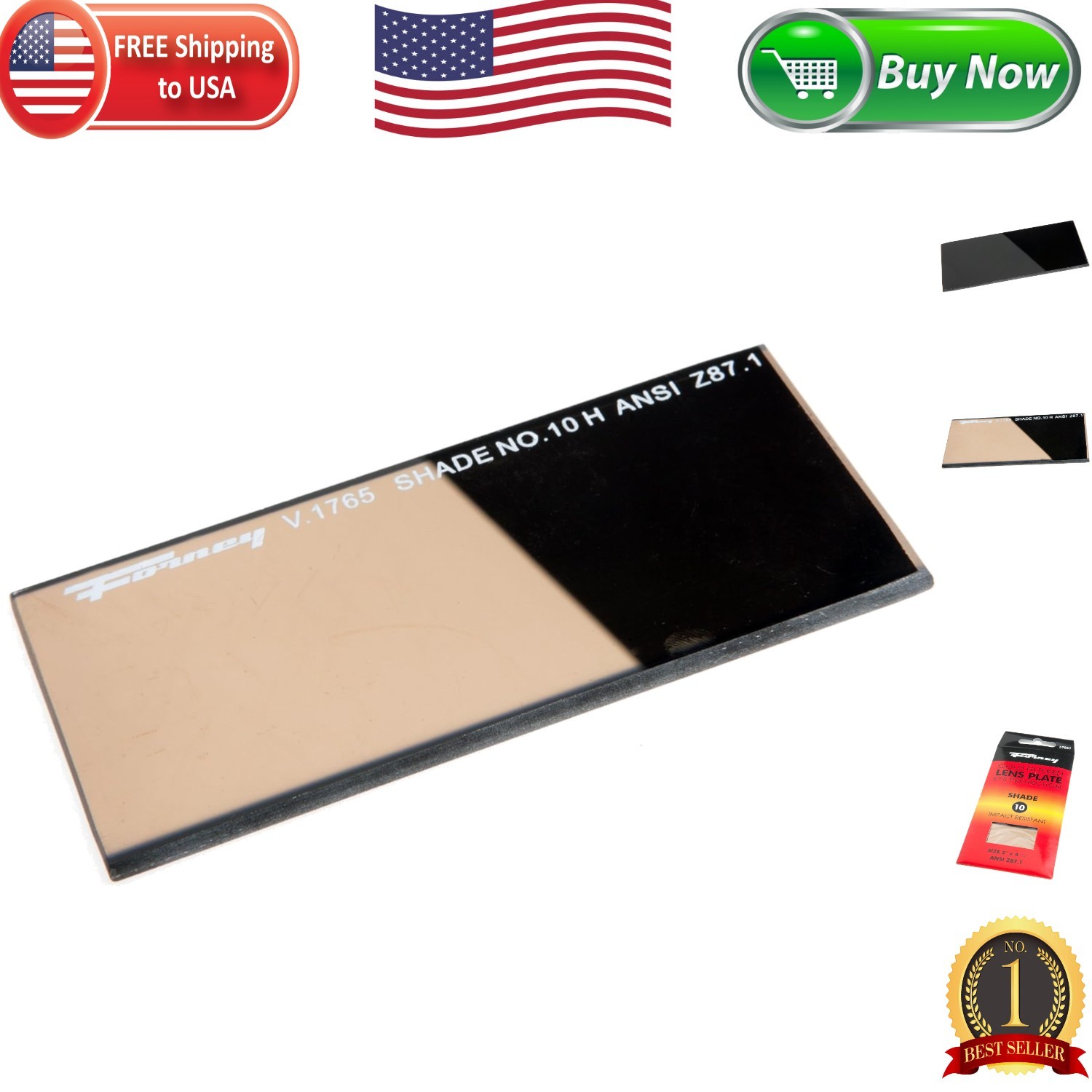 2 x 4.25 Inch Gold Coated Welding Lens – Ideal for Prolonged Welding Sessions