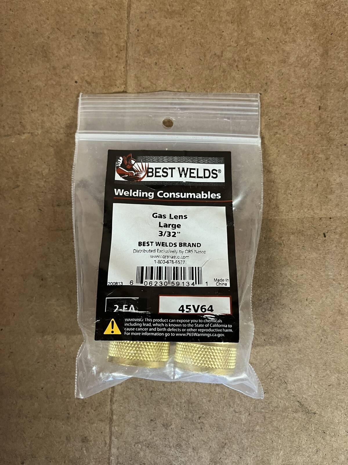 Best Welds Gas Lens 2 Pack Large 3/32″ Collet Body Replacement Hardware B274