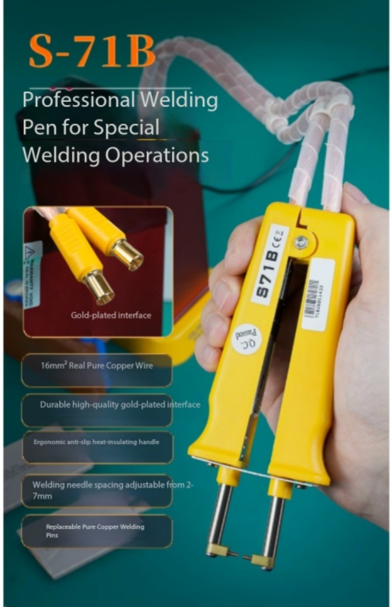18650 Capacitor-Powered Battery Spot Welder Compact Handheld DIY Welder Home Use