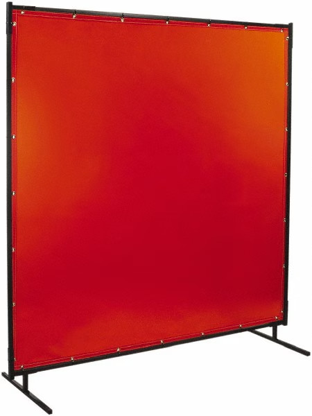 STEINER Portable Welding Screen Kit 6' x 6' with Orange Vinyl Screen