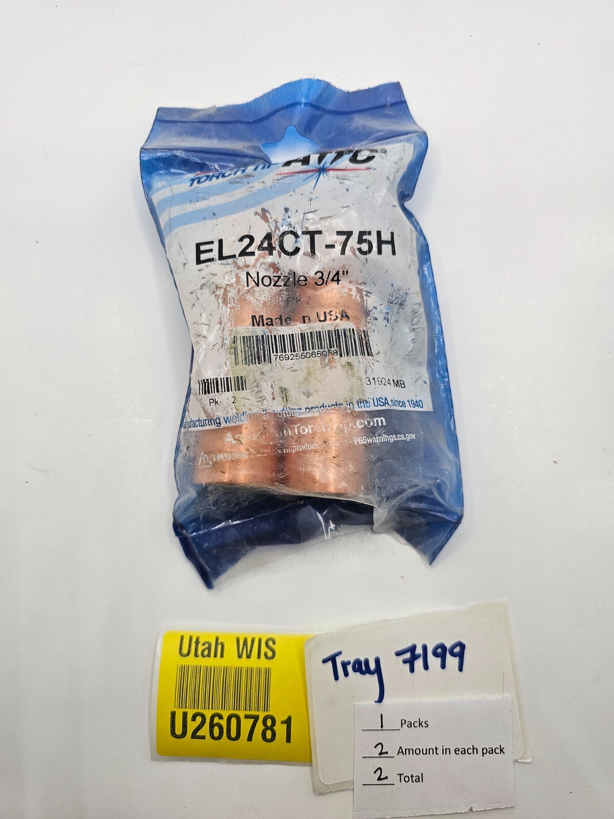 (2 Piece) American Torch Tip EL24CT-75H Nozzle 3/4″