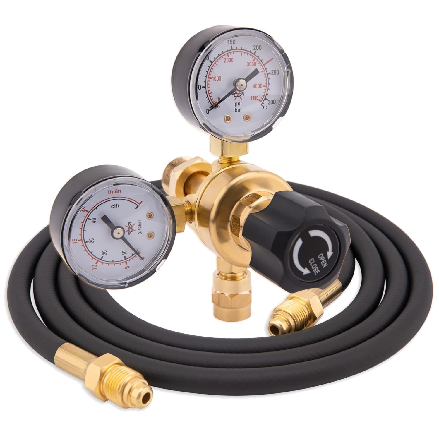 Universal Gas Welding Regulator with 6.6Ft Hose