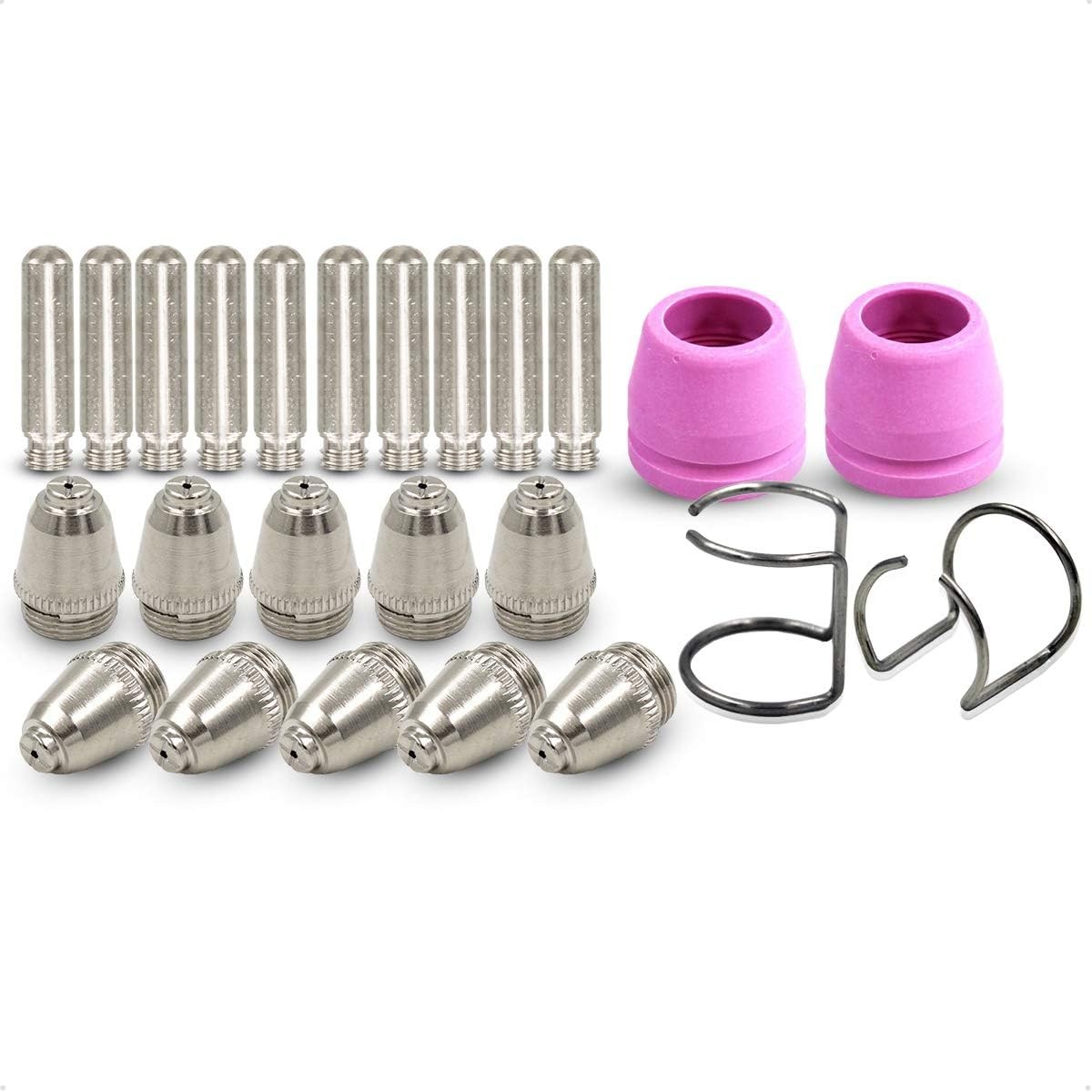 24pcs for SG-55 AG-60 WSD-60 CUT50 60Amp Plasma Cutter Torch Consumables Tip Set
