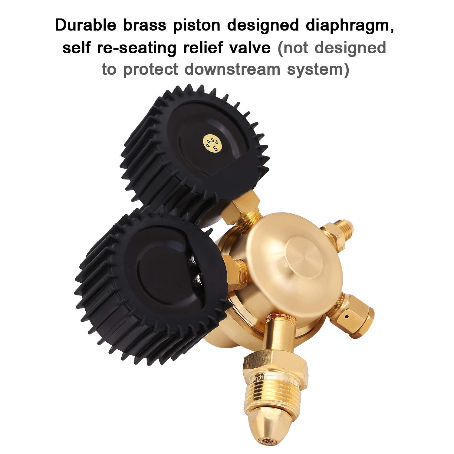 BETOOLL Nitrogen Regulator with 0-600 PSI Delivery Pressure