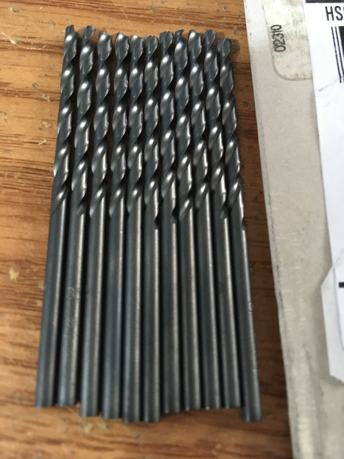 (10) #33 HSS 118° Black Oxide Finish Jobber Drill