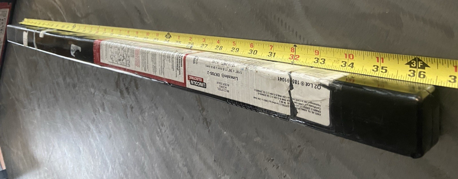 Lincoln Electric ER70S-2 1/16″ x 36″ TIG Welding Rod 10 lb Tube Mild Steel NEW