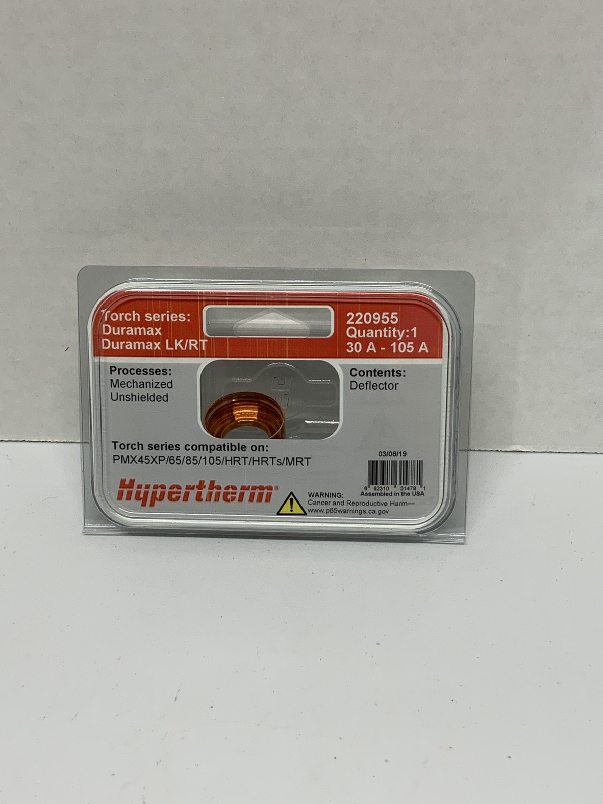 Hypertherm 220955 Deflector for 65/85/105 A