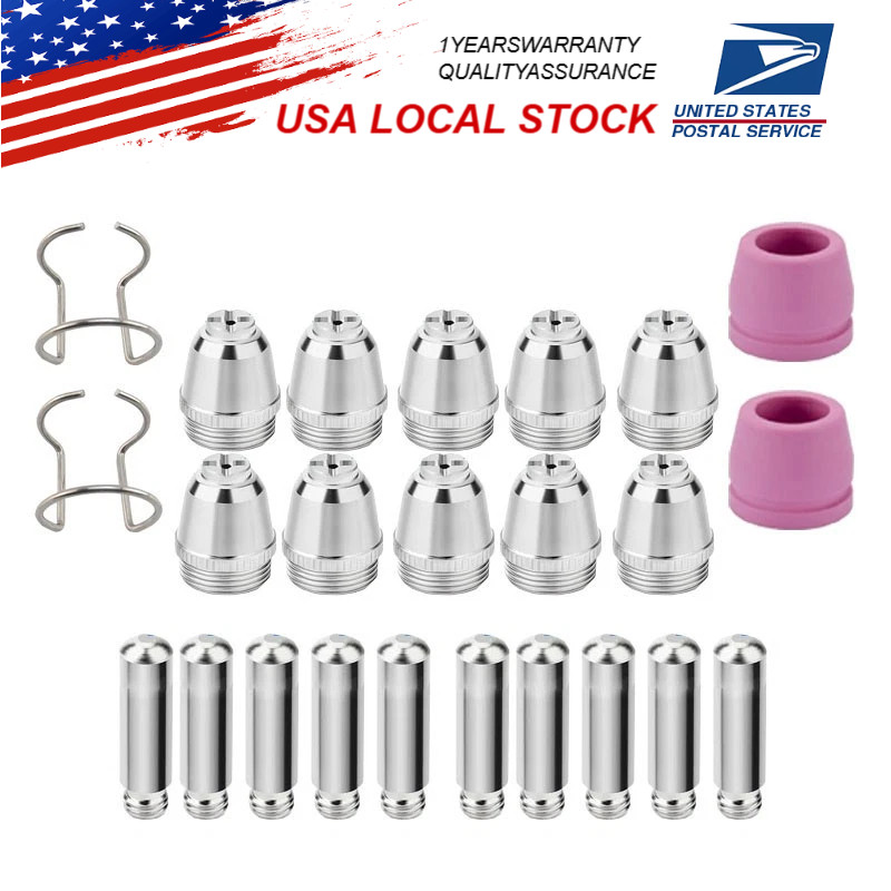 Fits SG-55 AG-60 WSD-60 CUT50 60Amp – 24pcs Plasma Cutter Torch Consumables Tip