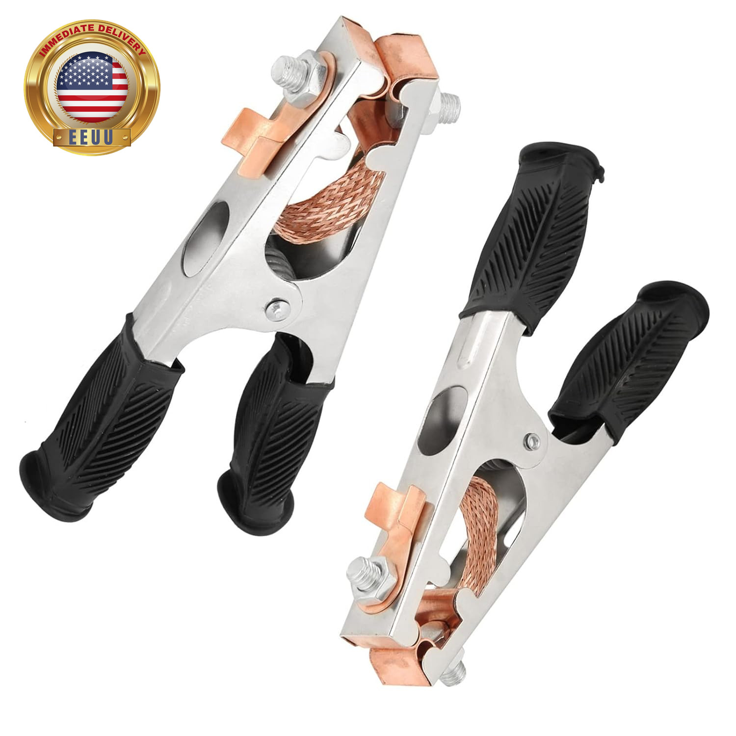 500A Ground Clamp, Electroplated Ground Clamp Copper Welding Earth Clip Perfect