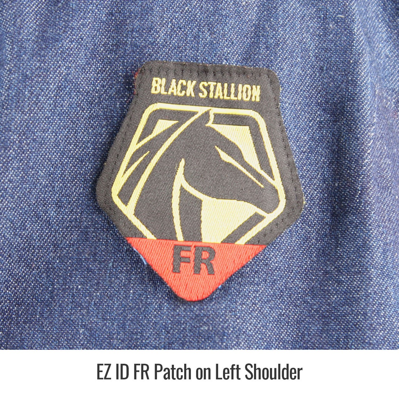 Black Stallion FS8-DNM FR Cotton Denim Long Sleeve Work Shirt 2X-Large