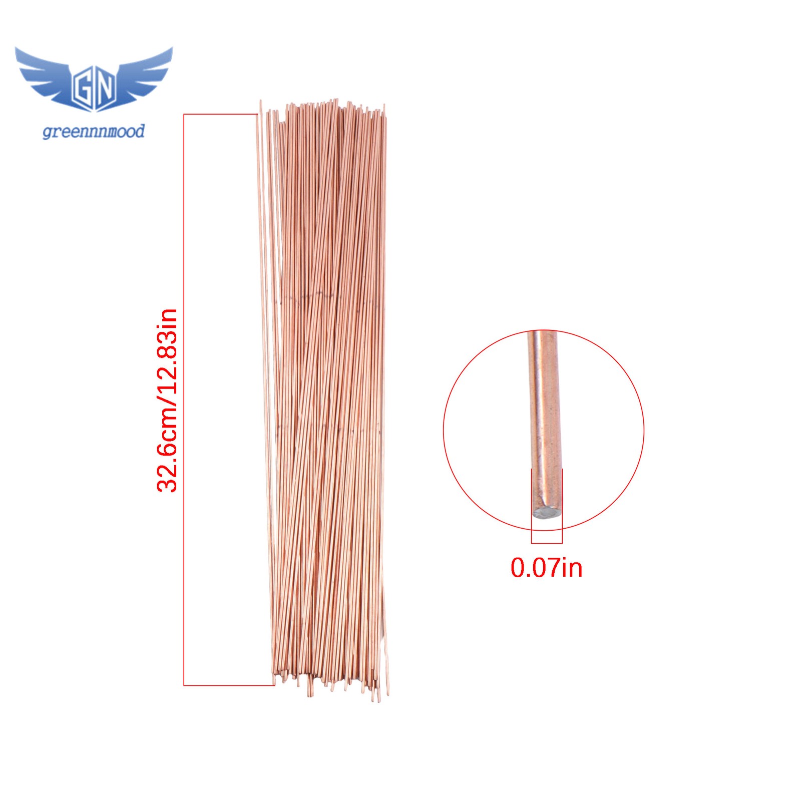 100 Wires TIG ER70S-6 1/16 Inch × 13 Inch Carbon Steel Welding Rods
