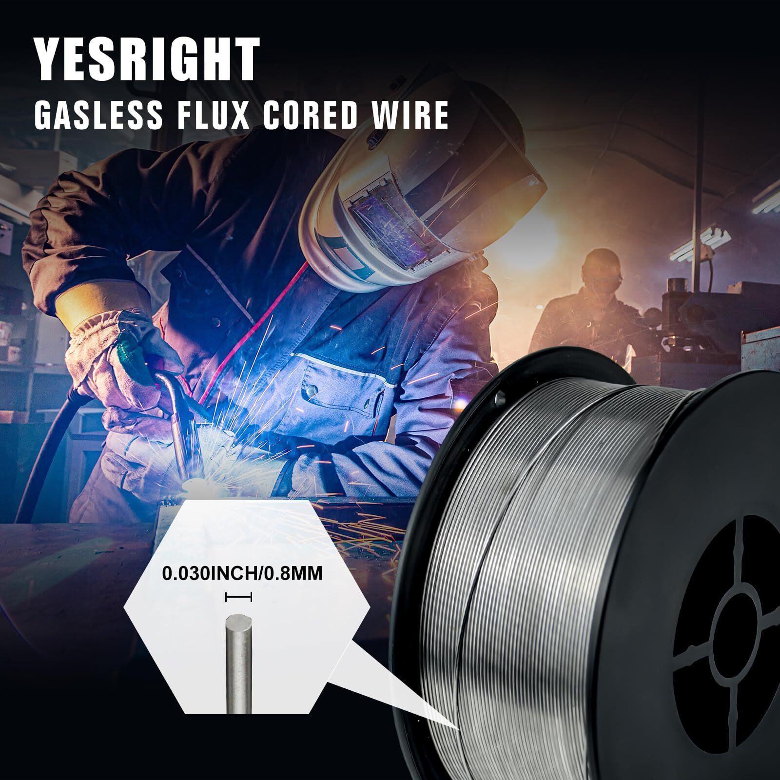 E71TGS Gasless Flux Core Welding Wire, .030-Inch 2-Pound Spool