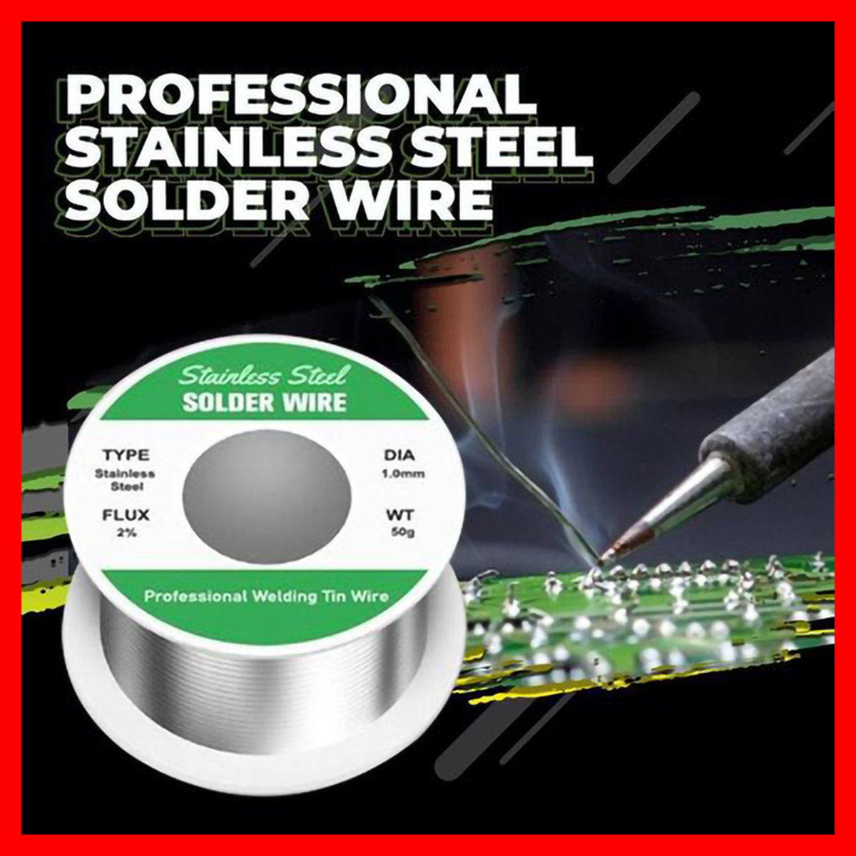 Aluminum Stainless Steel Lighter Solder Wire Soldering Wire Tool Lead Free