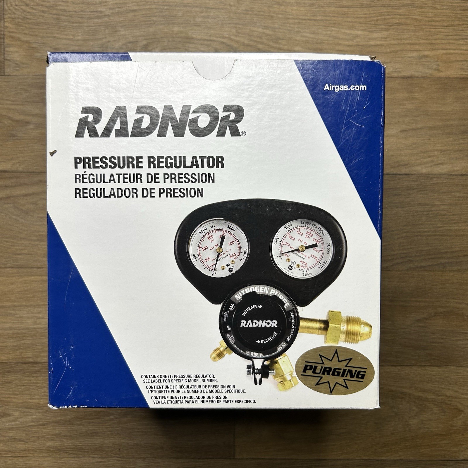 Radnor Pressure Regulator Nitrogen Purge Regulator GP250-500-580 NEW!
