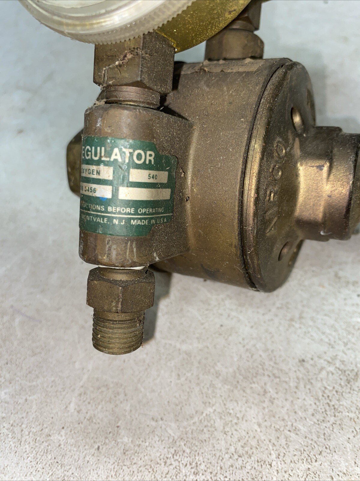 Airco 0806-8456 Oxygen Regulator 540 USA