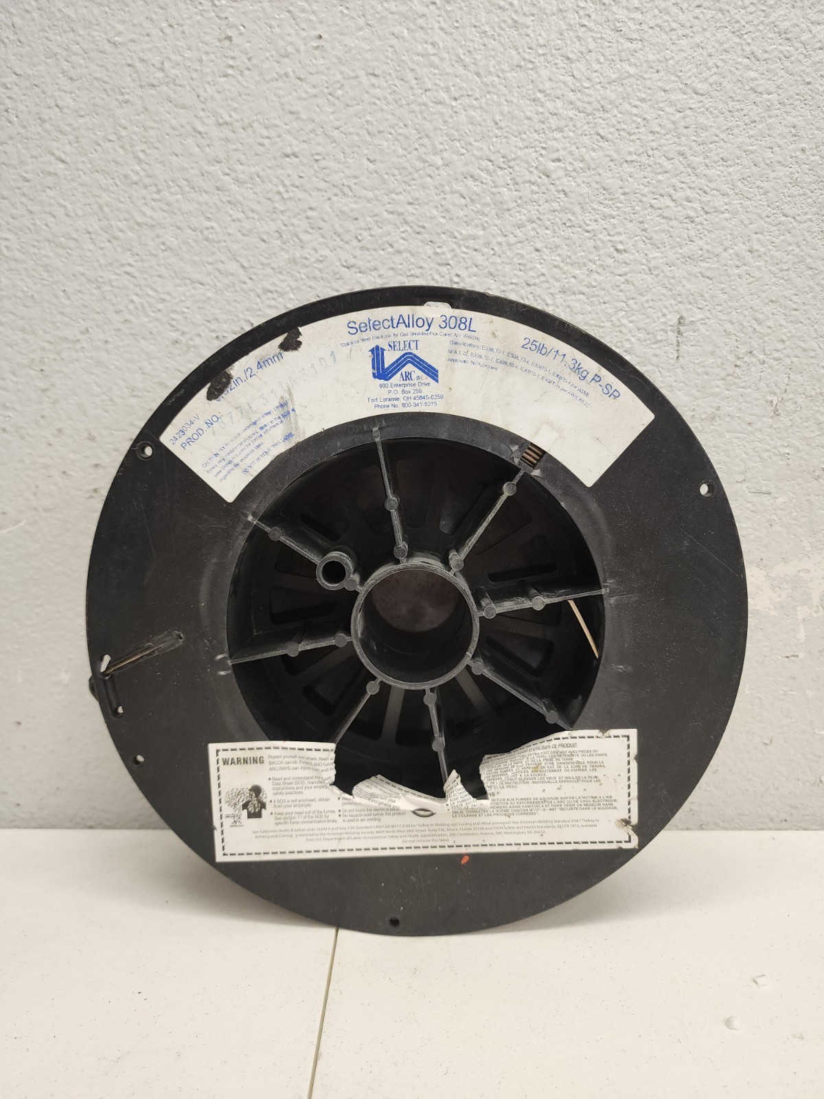 SelectAlloy 308L 2.4mm 25lb Wire. Stainless Steel.