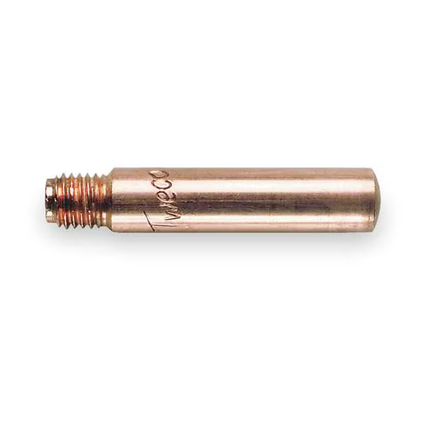 Tweco Contact Tip, Tweco, WS14-35, Threaded, Copper, Max Wire Diameter .035 in,
