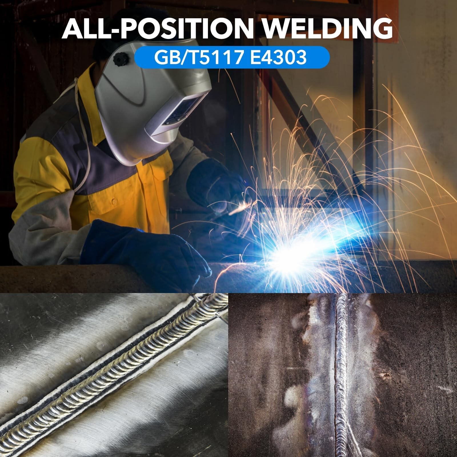 YesRight 3/32″ Welding Rod J422 Carbon Steel Electrodes 1LB for Welding Machine