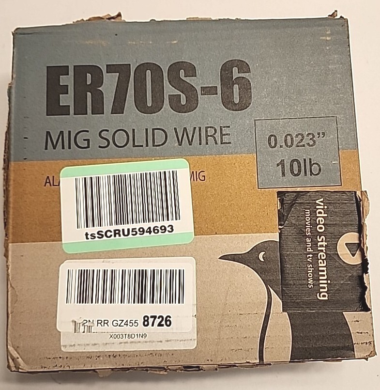 1 Piece ER70S-6 .023″ (0.6 mm) 10 Lbs Roll Mild Steel MIG Welding Wire