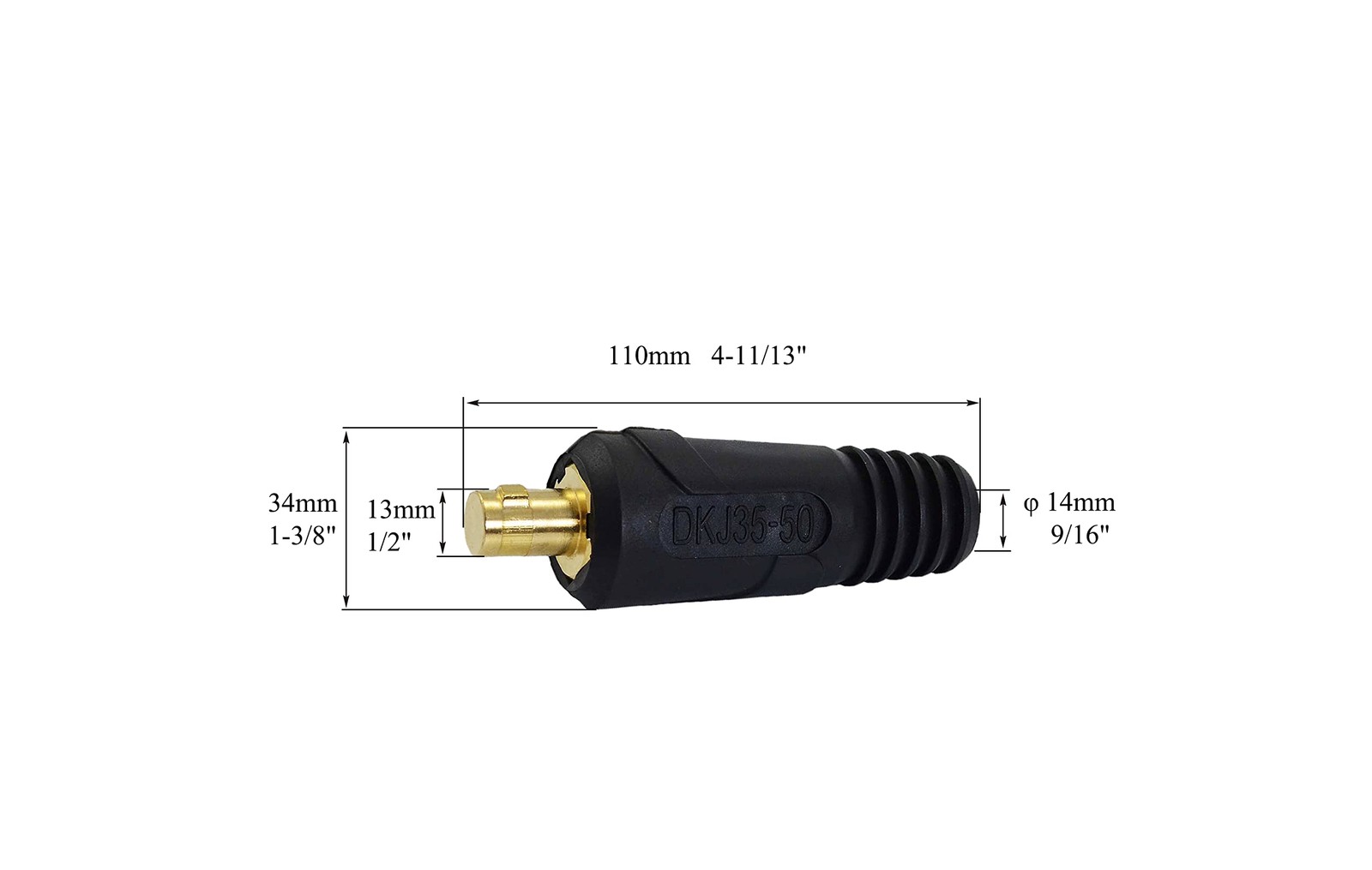 RIVERWELD TIG Welding Cable Panel Connector Plug DKJ35-50 315Amp with Red and…