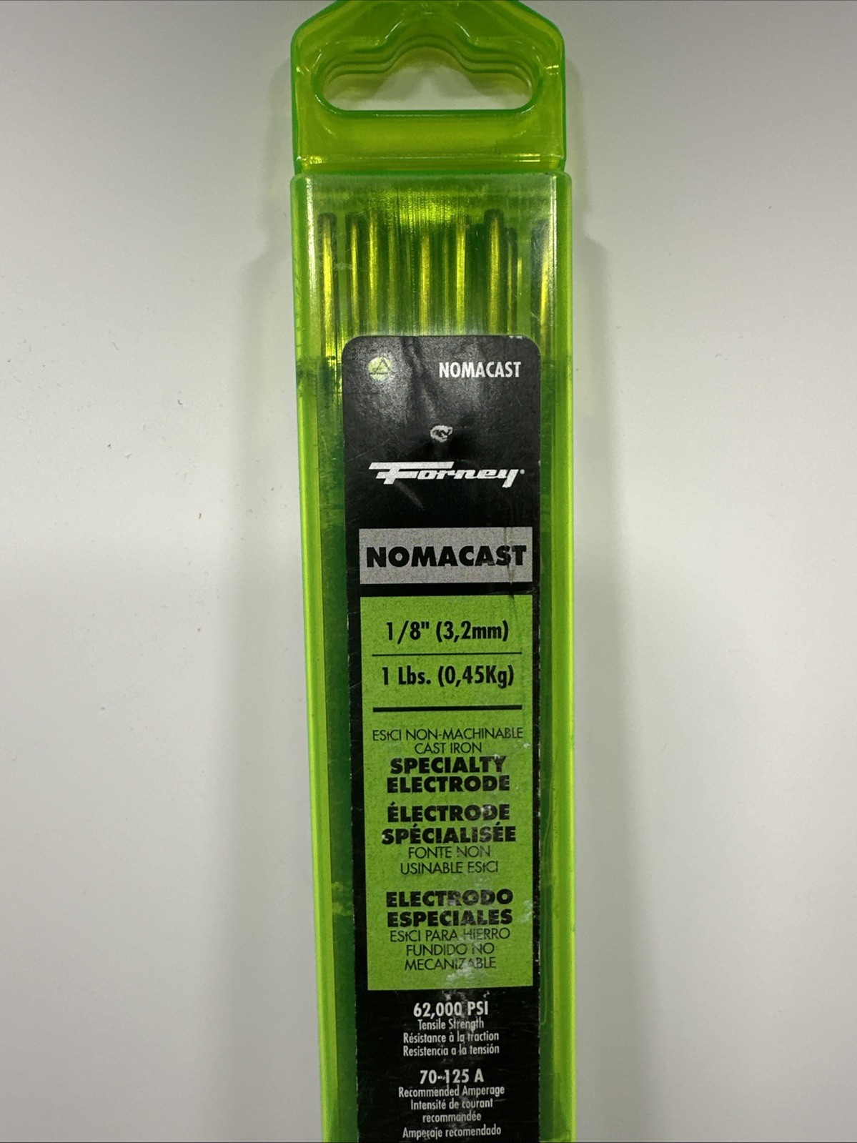 Forney 43401 Nomacast 1/8″ 1lb Cast Iron Specialty Electrode 62,000 PSI 70-125A