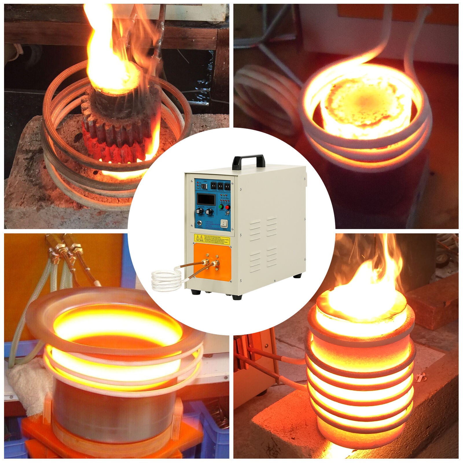 Melting Furnace Welder High Frequency Induction Heater Furnace 30-100 KHz 15 KW