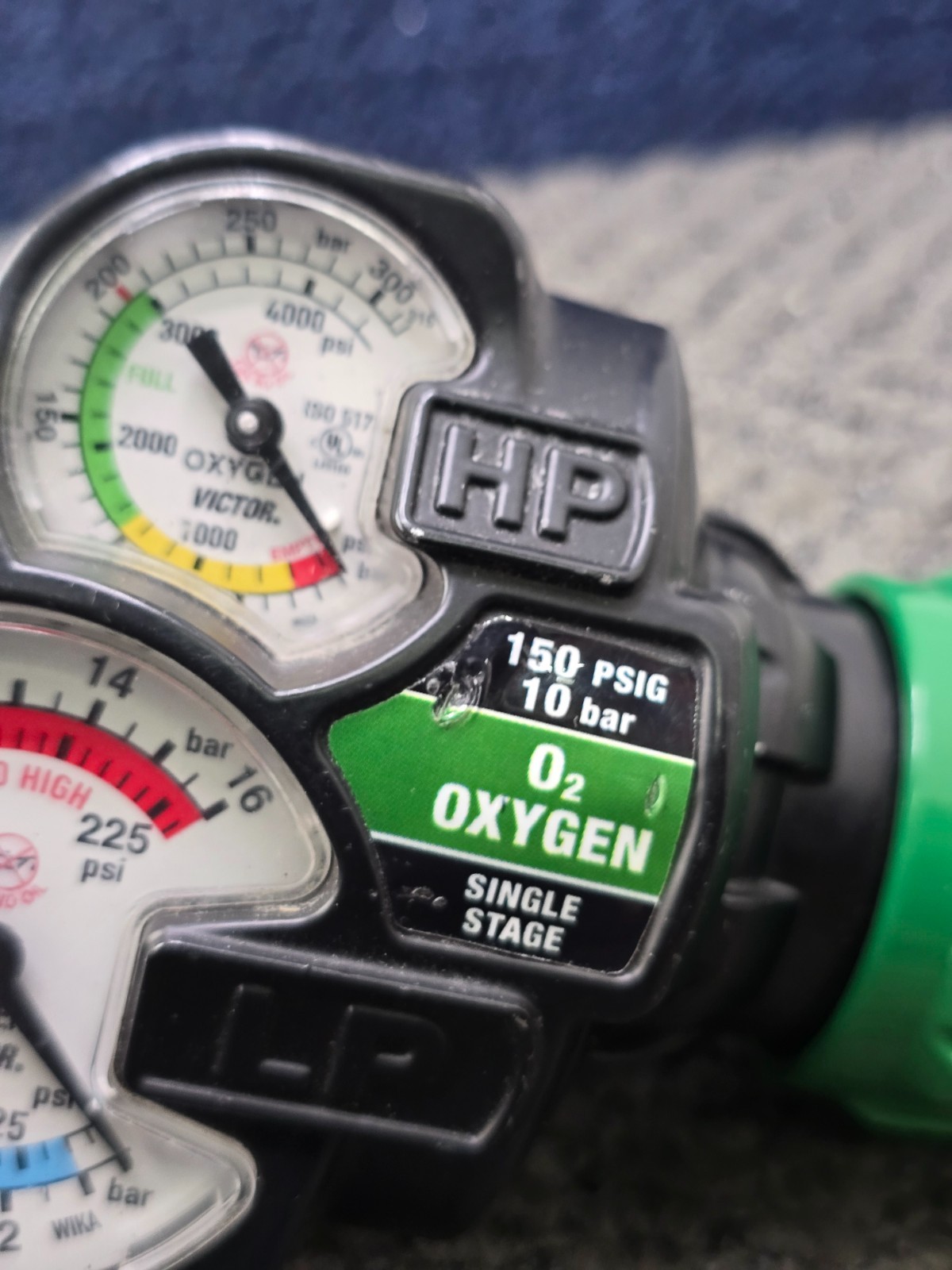 VICTOR Edge Series 2.0 Oxygen Regulator 150 Psig 10 Bar O2 Oxygen Single Stage