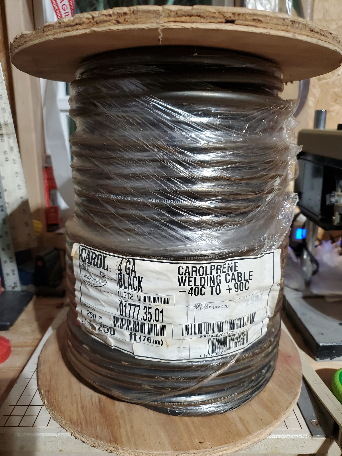 Carol 01777.35.01 Carolprene Welding Cable (1FT per)