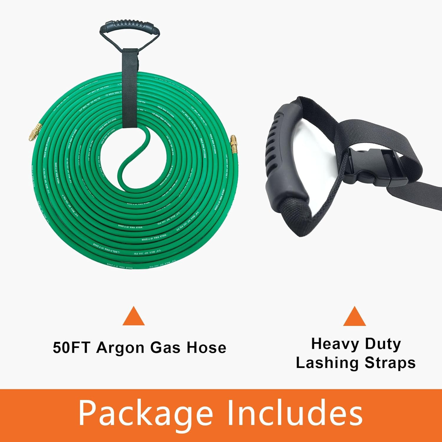50FT Argon Gas Hose, Inert Gas Welding Hoses for MIG/TIG Welding Regulator，Argon