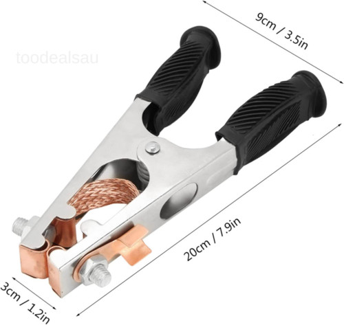 Welding Ground Clamp, 500A Electroplated Earth Clip, Copper Us Type