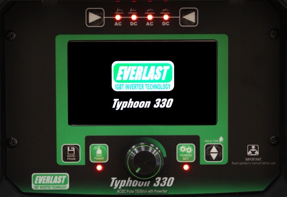 Everlast Typhoon 330 TIG/Stick Weld Welder Machine AC/DC GTAW/SMAW brand new USA