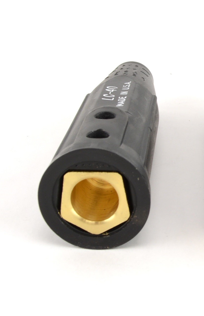 Single Black Female Cable Connector