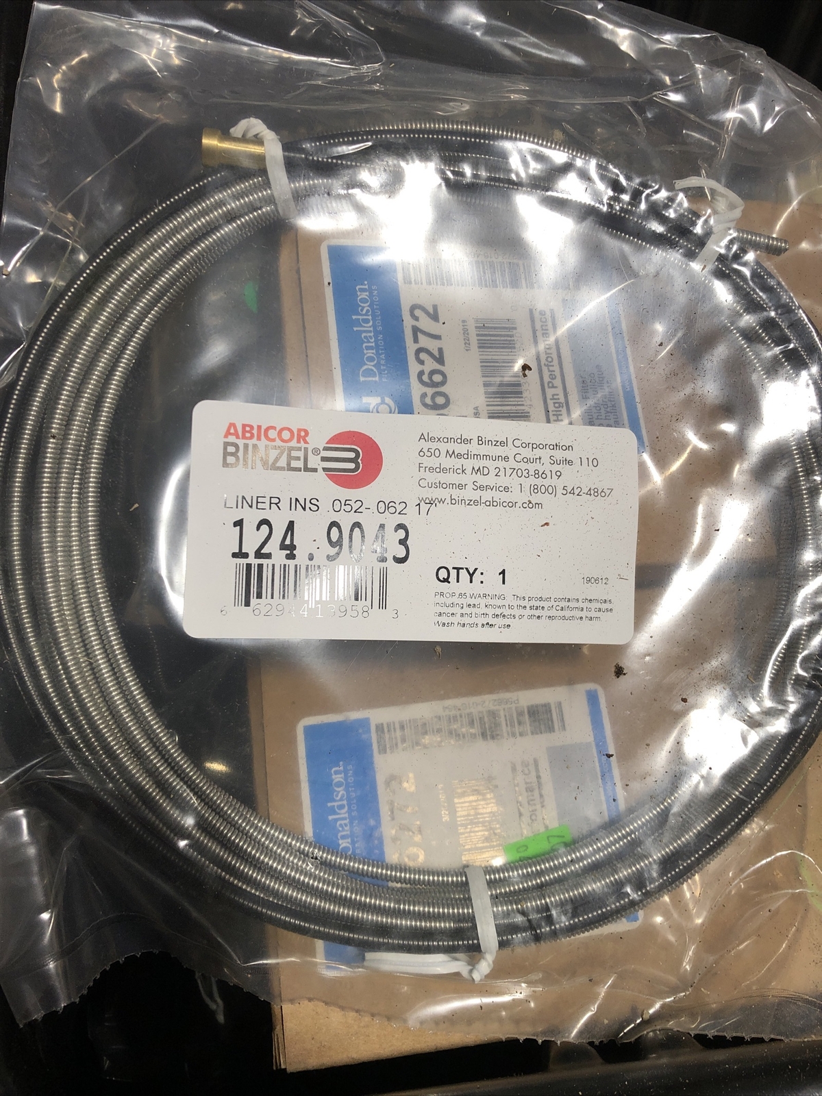 Abicor Binzel 124.9043 Liner .052 .062″ 17’