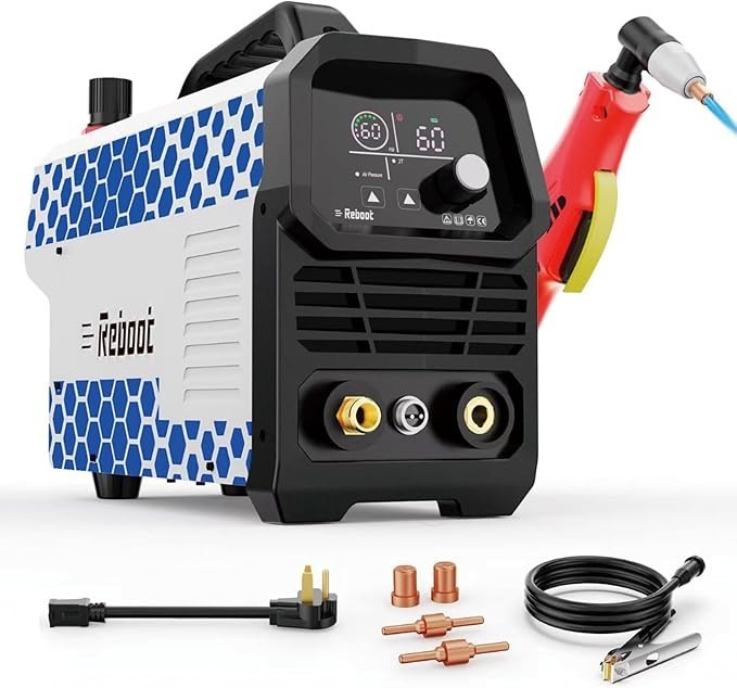 RBC6000D Max 60A Plasma Cutter, 120/240V Dual Voltage, 1/2″ Clean Cut, 5/8″ Max.