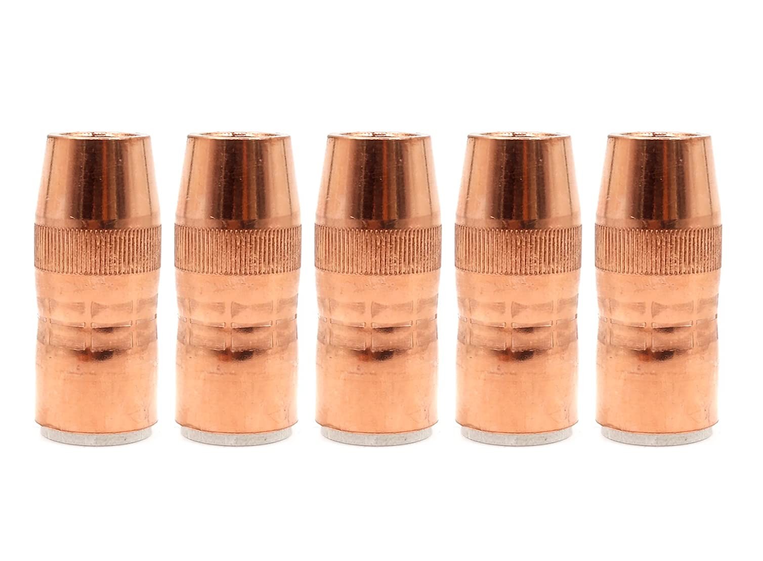 5-PK N-5818C Nozzle Centerfire Large 5/8″, 1/8″ Recess For Bernard Mig