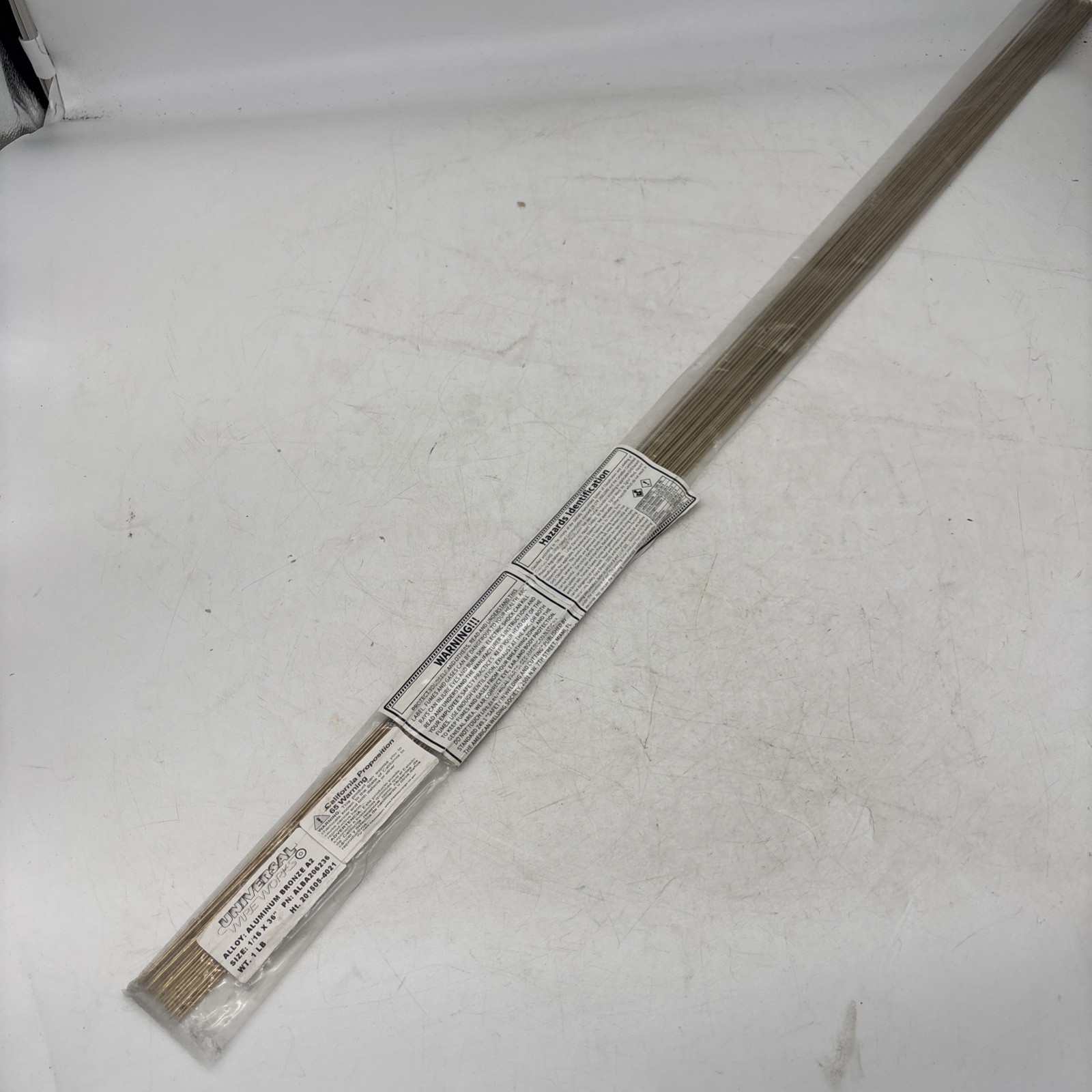 ERCuAl-A2 Aluminum Bronze A2 Copper TIG Welding Wire 1/16″ x 36″ 1 Lb 16oz
