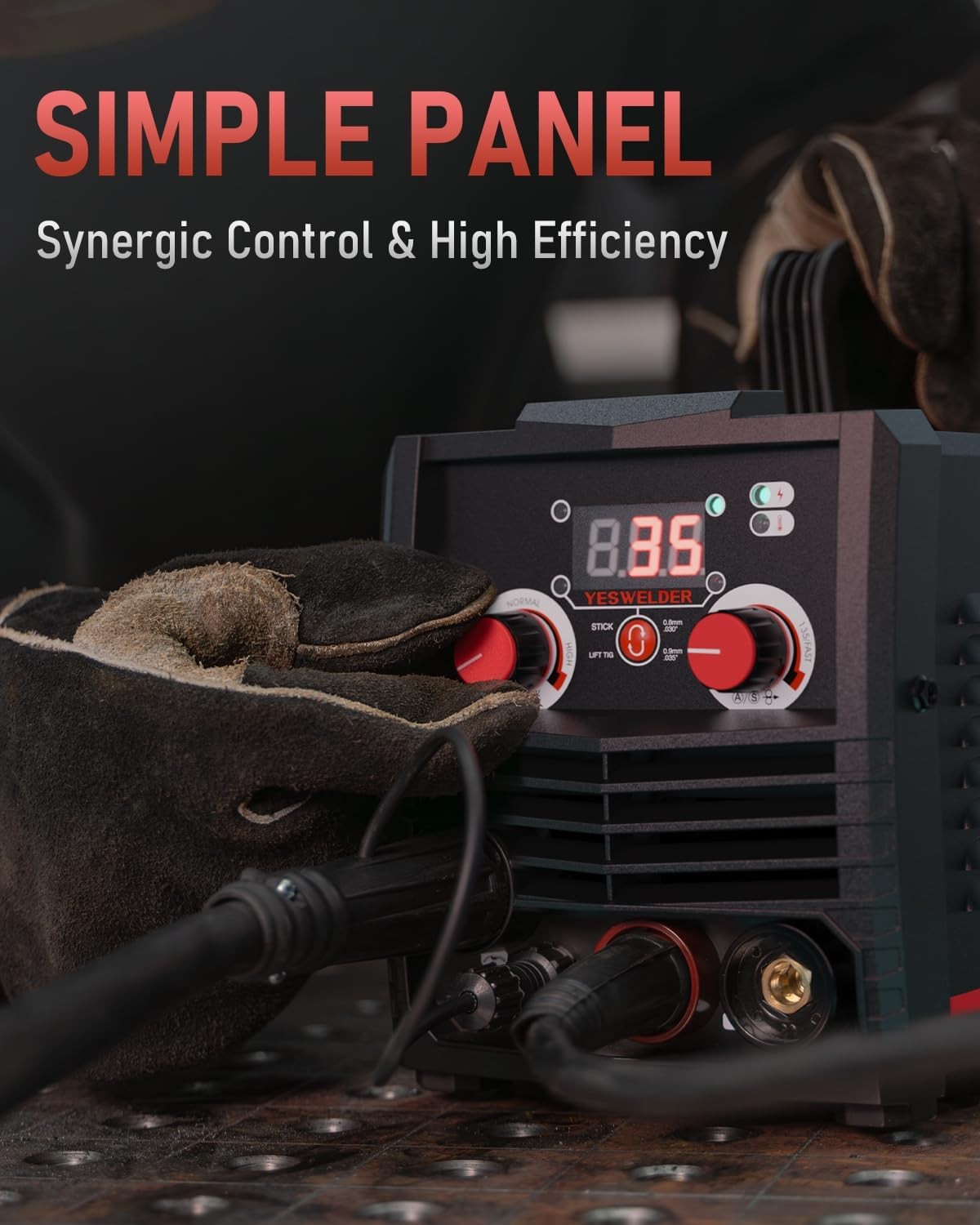135Amp MIG Welder, 110V 3-in-1 Gasless Flux Core/Lift TIG/Stick Welding Machine