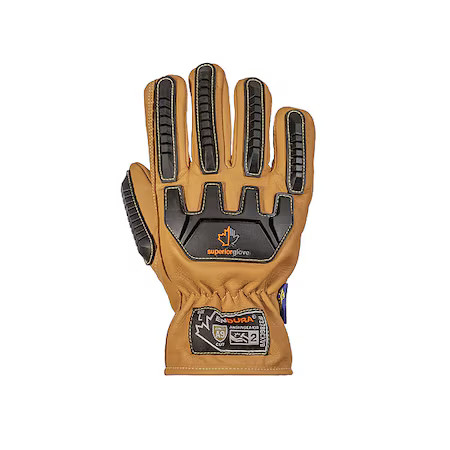 Superior Glove 378Gcxvb-3Xl Work Gloves, Drivers, 3Xl, Leather, Pr