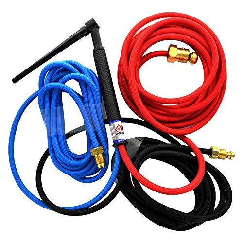 CK20 Water Cooled TIG Torch Kit, 250A, 12.5′, 3-Pc, Super-Flex cable, CK20-12SF