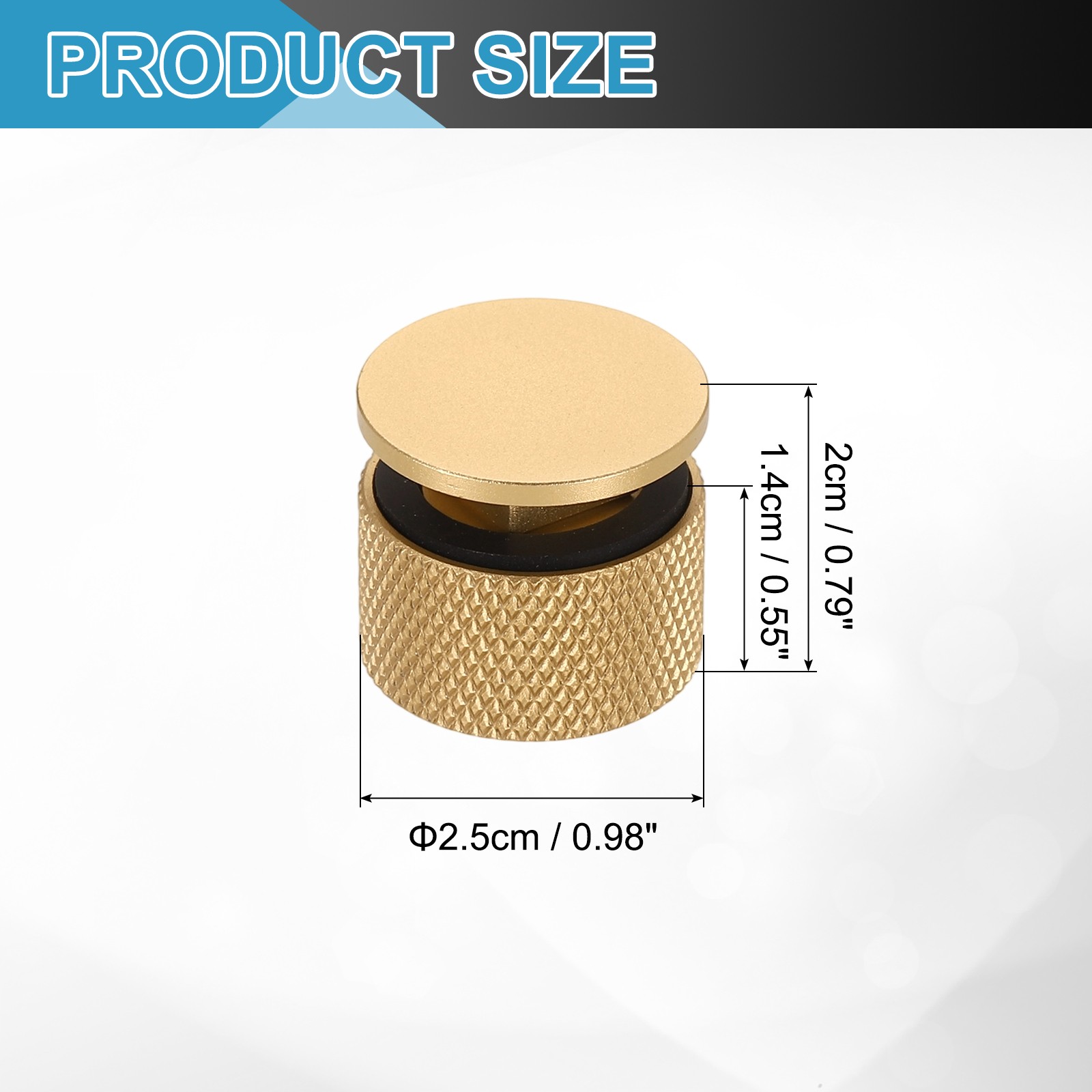 Pipeliner Welding Hood Helmet Fastener with Anti-Slip Rubber Cushion Gold
