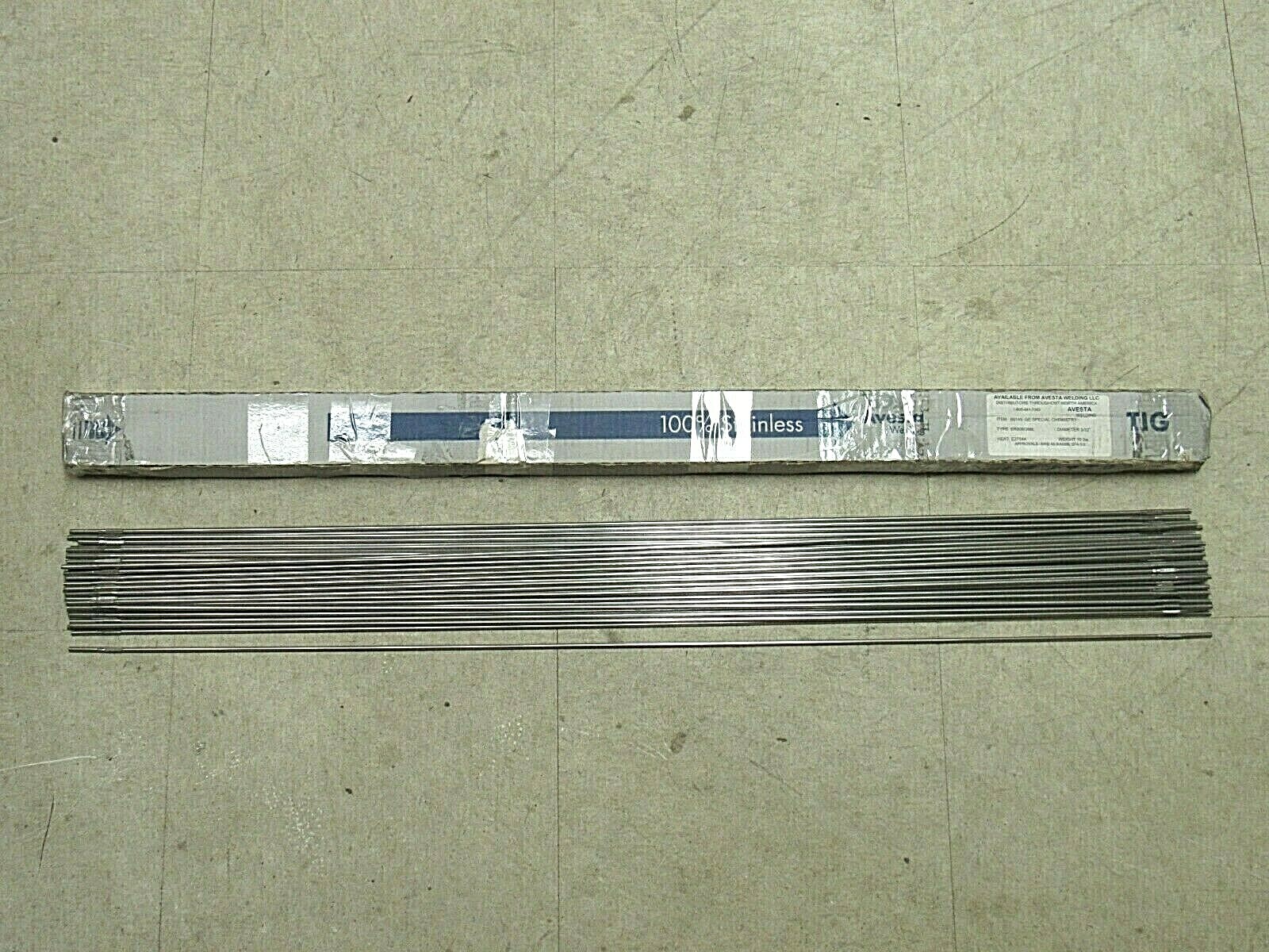 NEW 53PCS 10.3LBS AVESTA WELDING ROD ER308/308L AWS A5.9 5/32″ X 36″