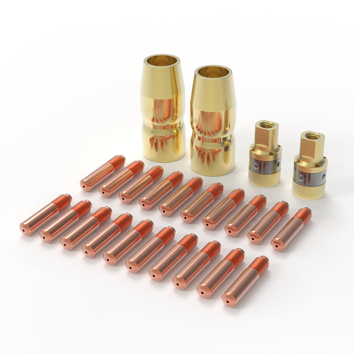 MIG Gun Kit Accessories for Miller M-100/150 Hobart H-9/10 Tip Nozzle Diffuser