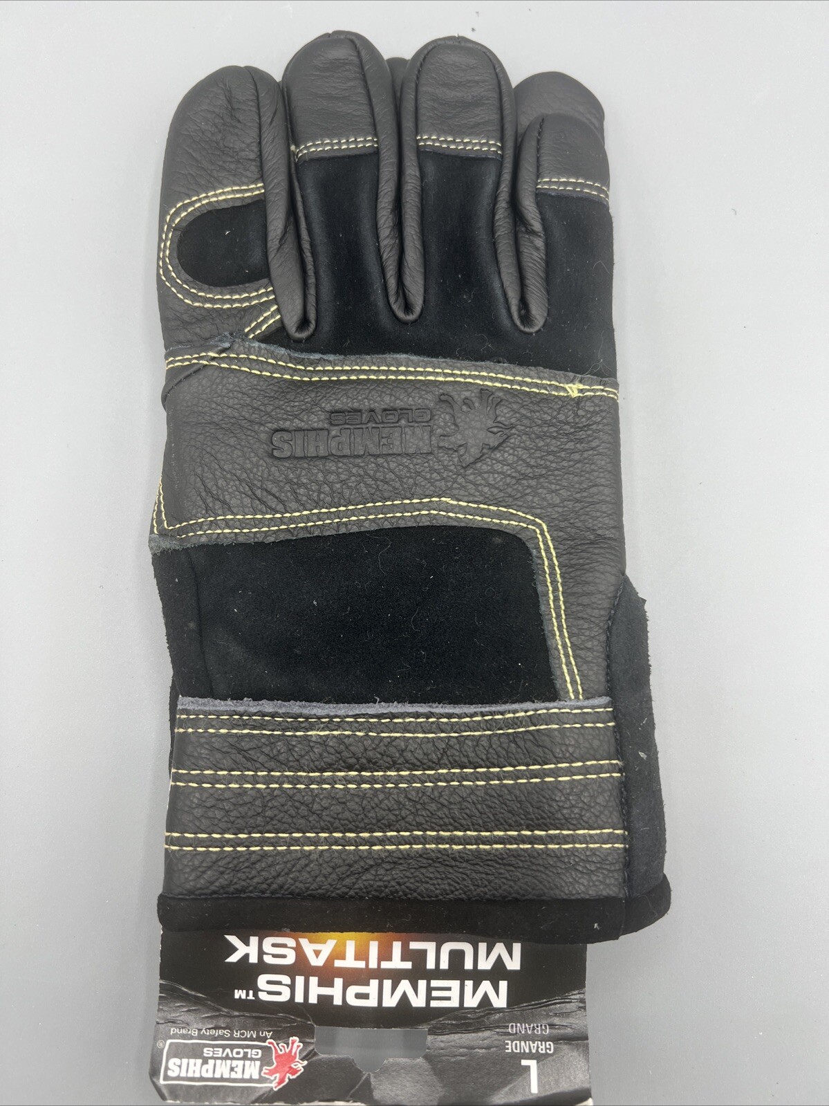Memphis Welders Glove High Heat Premium Grain Cow Leather L Welding Glove #975